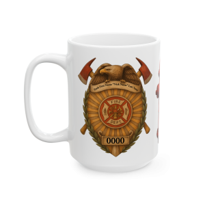15oz Not All Heroes Stand Tall – Firefighter PTSD Awareness Mug